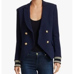 NEW NWT $298 SCRIPTED military jacket blazer - blue - sz M